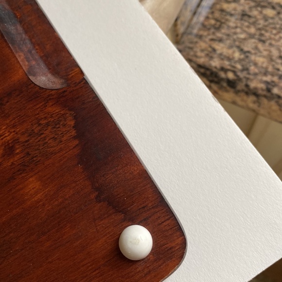 Vintage Baribocraft teak and slate cheese/charcuterie board - Picture 8 of 9